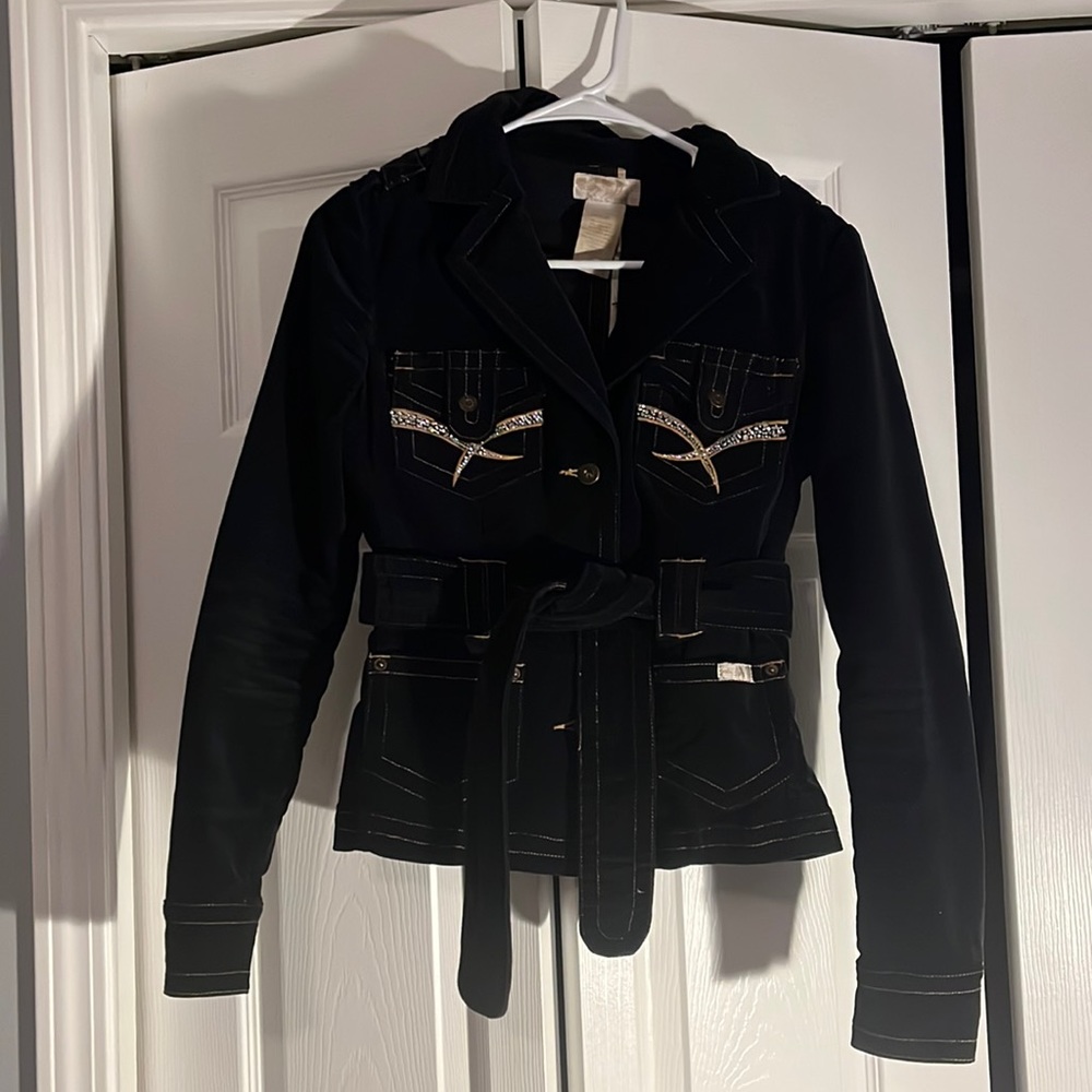 Baby Phat Black Jacket Small Y2K